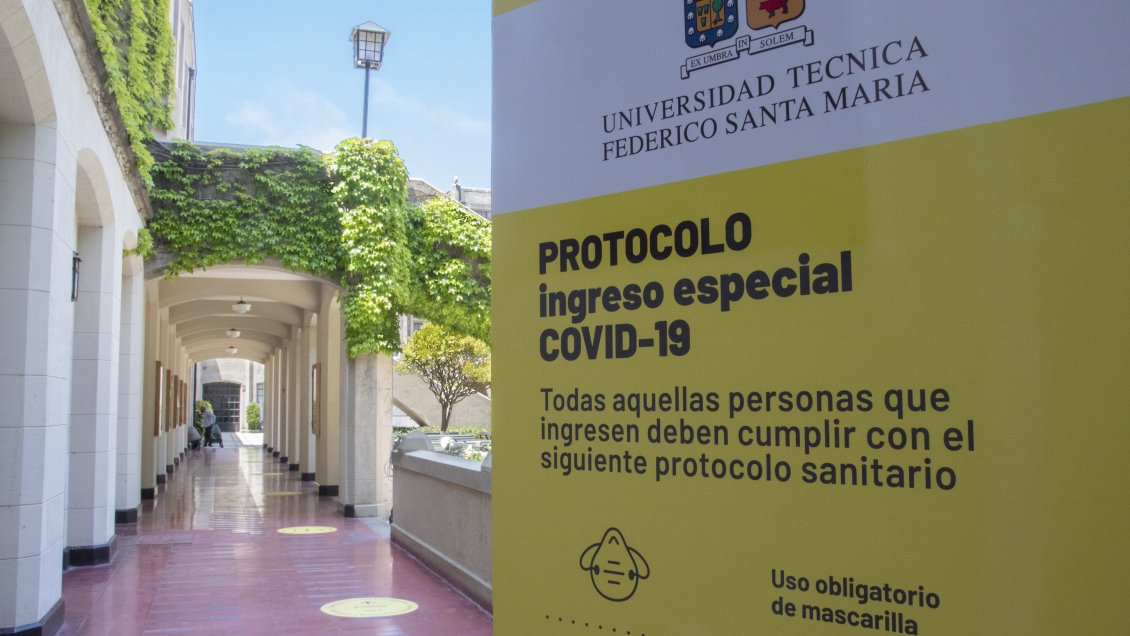 Universidad Santa María vuelve a las clases presenciales de forma gradual desde el lunes