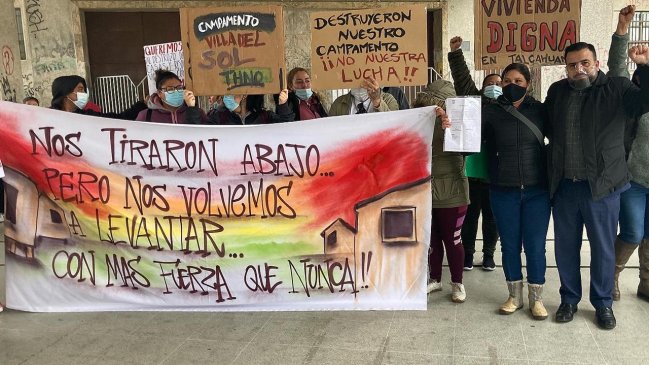 Admisible recurso presentado por vecinos desalojados de campamento en Talcahuano