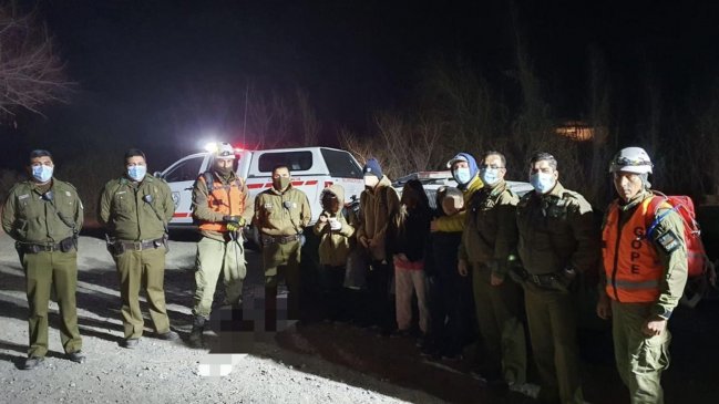 A salvo fueron hallados los cinco menores y un adulto presuntamente extraviados en cerro de Olivar