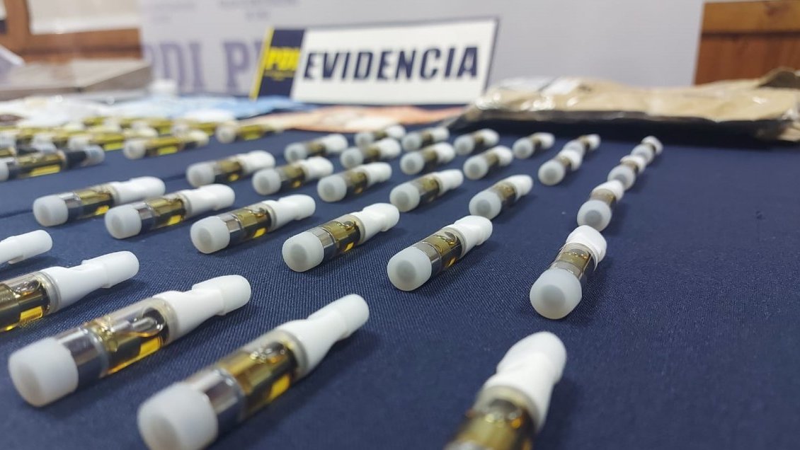 Tráfico en Ñuble: Detectan marihuana en forma de resina para inhalar mediante vaporizadores