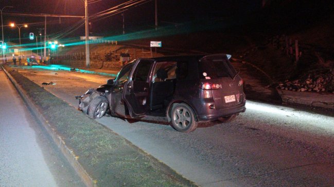 Mortal colisión frontal en Punta Arenas dejó un fallecido y dos lesionados
