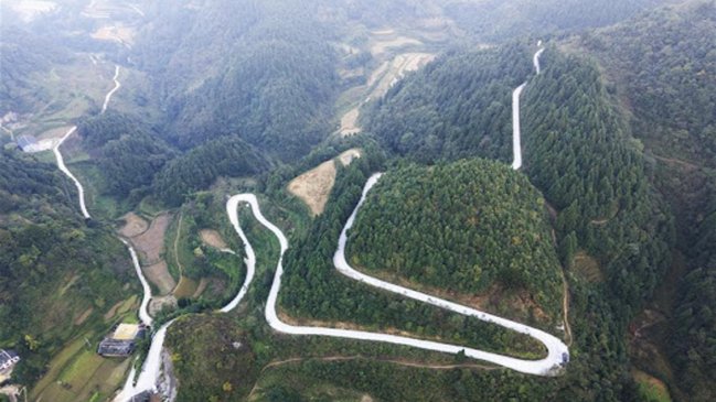 China alcanza 4,38 millones de kilómetros de carreteras rurales