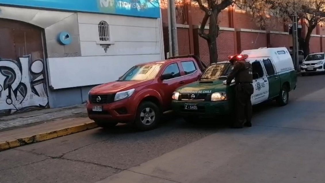 Delincuentes asaltaron una camioneta de valores en banco de Talca