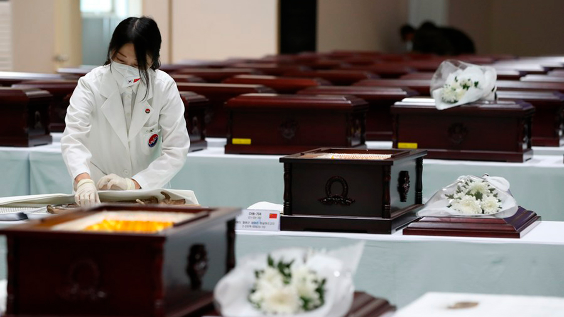 Regresan a China restos de 109 soldados fallecidos en Guerra de Corea