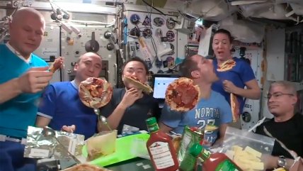  Astronautas prepararon pizzas 