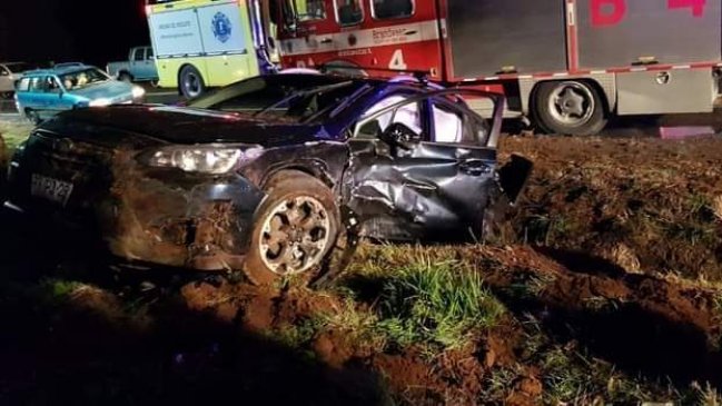 Niña de dos años murió tras violento choque de vehículos en Loncoche