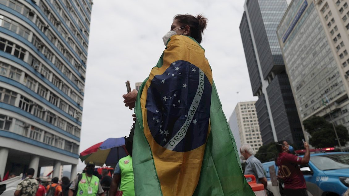 Ultraderechistas se concentran en Brasilia en protesta convocada por Bolsonaro