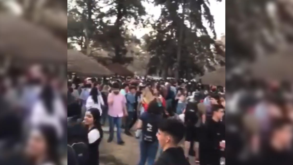 Evento masivo no respetó medidas sanitarias y provocó cierre anticipado del parque Padre Hurtado