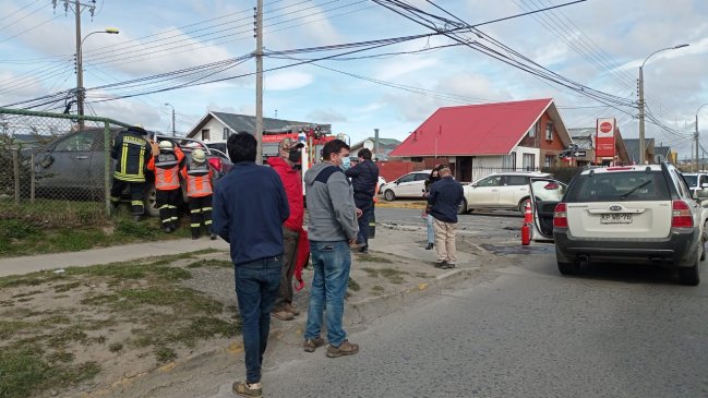 Dos personas resultaron lesionadas en colisión ocurrida en Punta Arenas