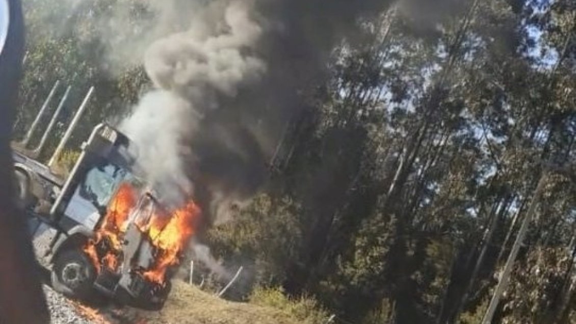 Tres trabajadores fueron heridos con perdigones en atentado incendiario en Carahue
