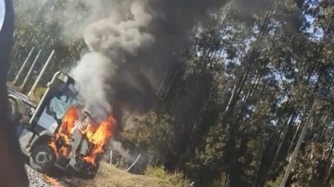 Tres trabajadores fueron heridos con perdigones en atentado incendiario en Carahue