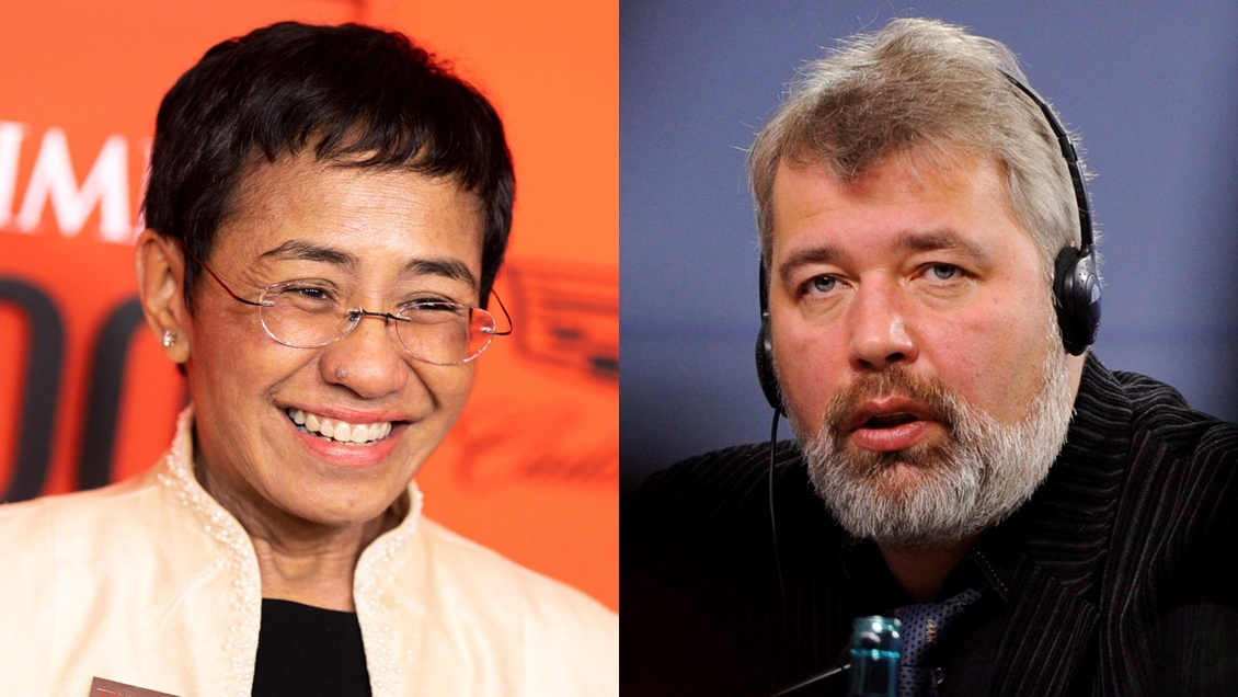 Nobel de la Paz 2021 fue otorgado a los periodistas Maria Ressa y Dmitry Muratov