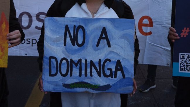 Greenpeace a una semana de la COP26: Acción climática es decir no a Dominga