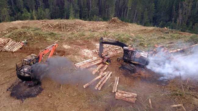 PDI investiga cinco ataques incendiarios registrados en Los Ríos y La Araucanía