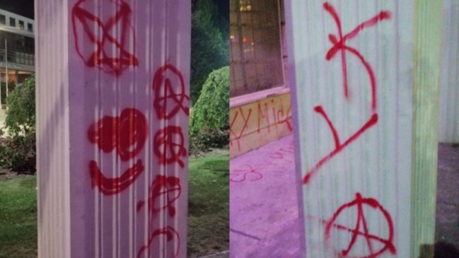 Joven fue detenido por rayados en arco de la Universidad de Concepción: Es Monumento Nacional