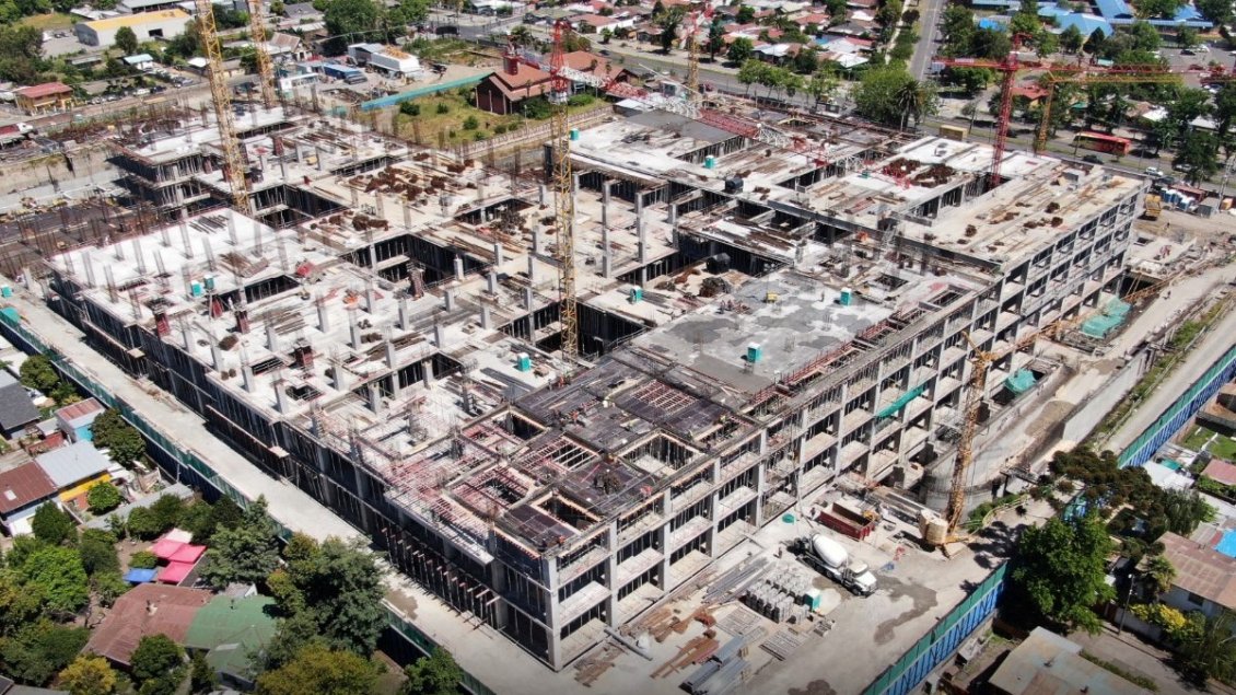 Un 25% de avance presentan obras del futuro Hospital Regional de Ñuble