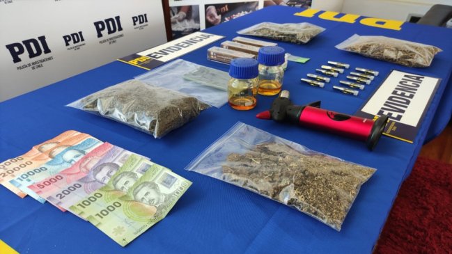 Penco: Detienen a productor de resina de cannabis que vendía por redes sociales el costoso alucinógeno