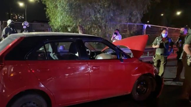 Accidente de tránsito dejó tres carabineros lesionados en Pedro Aguirre Cerda