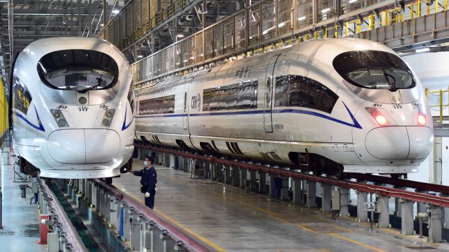 Científicos chinos proponen poner alas a trenes bala para acelerarlos un 30%