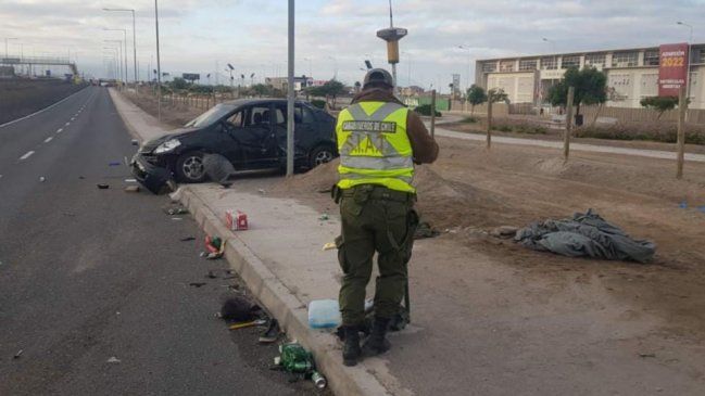 SIAT investiga accidente fatal en sector Costa Laguna en Antofagasta