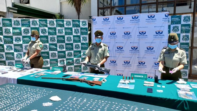 Intervención barrial en Rancagua termina con 21 detenidos e incautación de droga