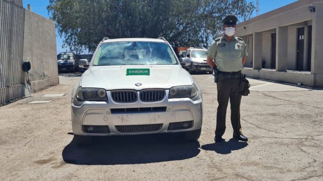 Hombre fue detenido conduciendo vehículo con encargo por robo en Huara