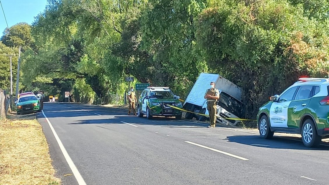 Robo a camión de Chiletabacos terminó con un detenido tras persecución policial en Quillón