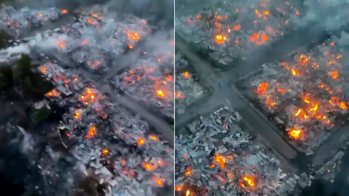 Santa Olga, arrasada por el fuego en 2017, va en apoyo de los damnificados de Castro