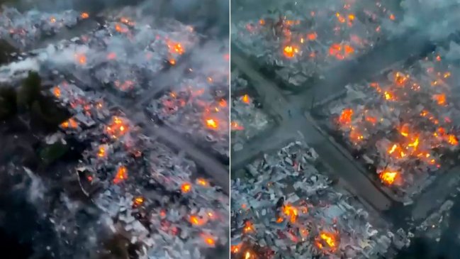 Santa Olga, arrasada por el fuego en 2017, va en apoyo de los damnificados de Castro