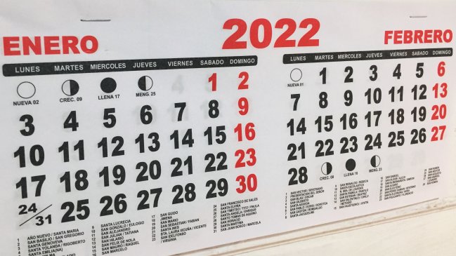 Revisa los días feriados del 2022 en Chile