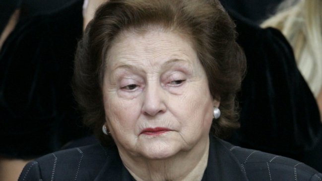  Murió Lucía Hiriart, viuda del dictador Augusto Pinochet  