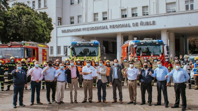Bomberos de Ñuble será dotado 35 carros y vehículos para mejorar cobertura en emergencias
