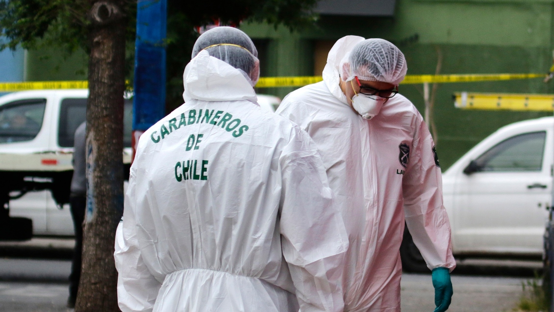 Adulto mayor murió calcinado en una plaza de Santiago