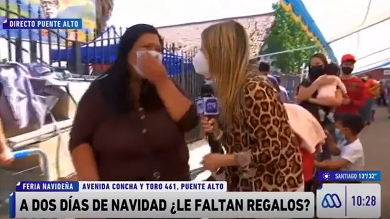 El chascarro en vivo por regalo de Navidad a suegra: 