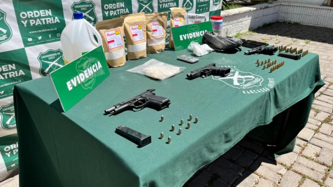 Rancagua: Procedimiento por violencia intrafamiliar terminó con un detenido e incautación de droga