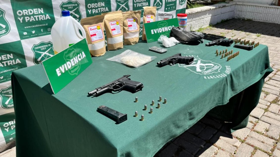 Rancagua: Procedimiento por violencia intrafamiliar terminó con un detenido e incautación de droga