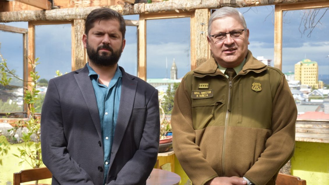 Cita protocolar en Magallanes: Gabriel Boric se reunió con general Yáñez