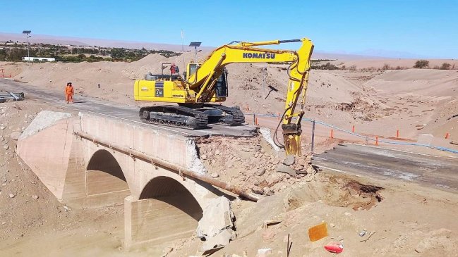 Tarapacá: Avanza construcción del Puente de Matilla, destruido por lluvias estivales en 2019