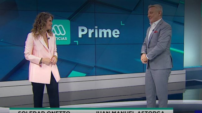 Juan Manuel Astorga felicitó en vivo a Soledad Onetto tras anuncio de embarazo