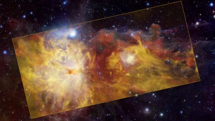   Fuego en Orión: ESO captó desde Chile una nueva imagen de la Nebulosa de la Flama 