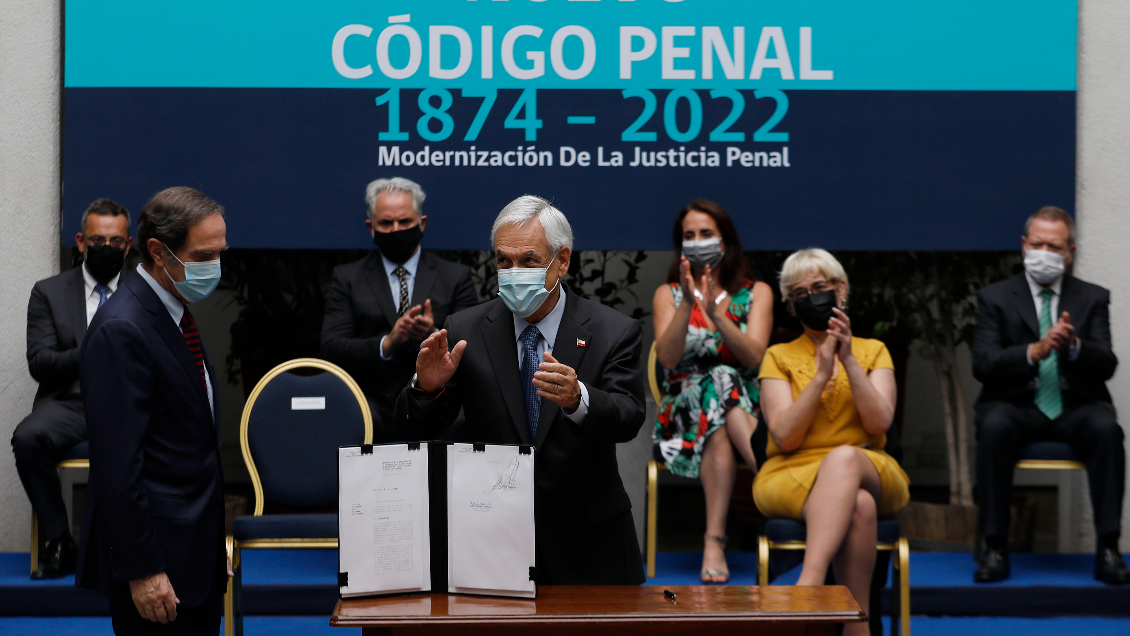 Presidente Piñera presentó un proyecto que crea un nuevo Código Penal