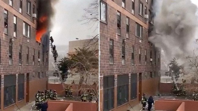  Trágico incendio deja al menos 19 muertos en Nueva York, 9 de ellos niños  