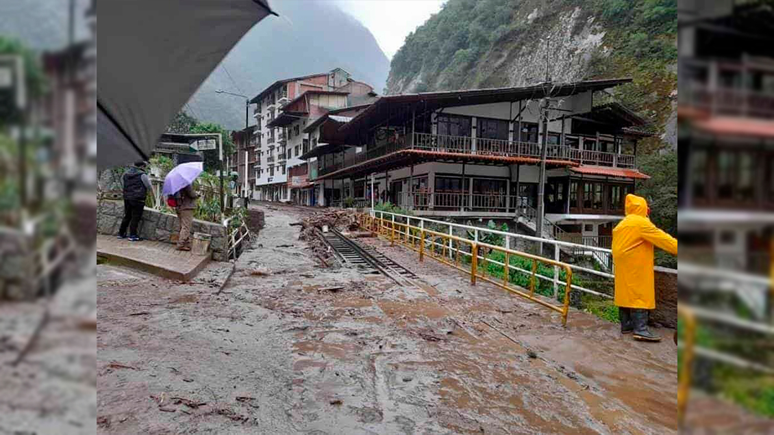 Evacuaron a más de 500 personas tras una inundación en el pueblo de Machu Picchu