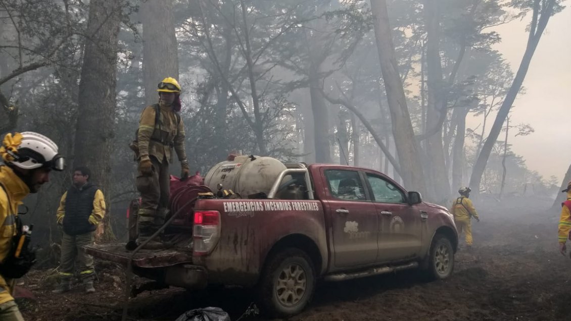 Incendio forestal en Timaukel baja a alerta amarilla