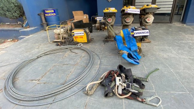 PDI detuvo a integrantes de banda tras millonario robo a empresa de transportes en Chillán