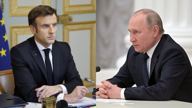  Macron conversó con Putin y exigió cese de las operaciones militares  