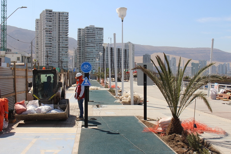 Iquique: Península Cavancha ad portas de estrenar renovado paseo peatonal