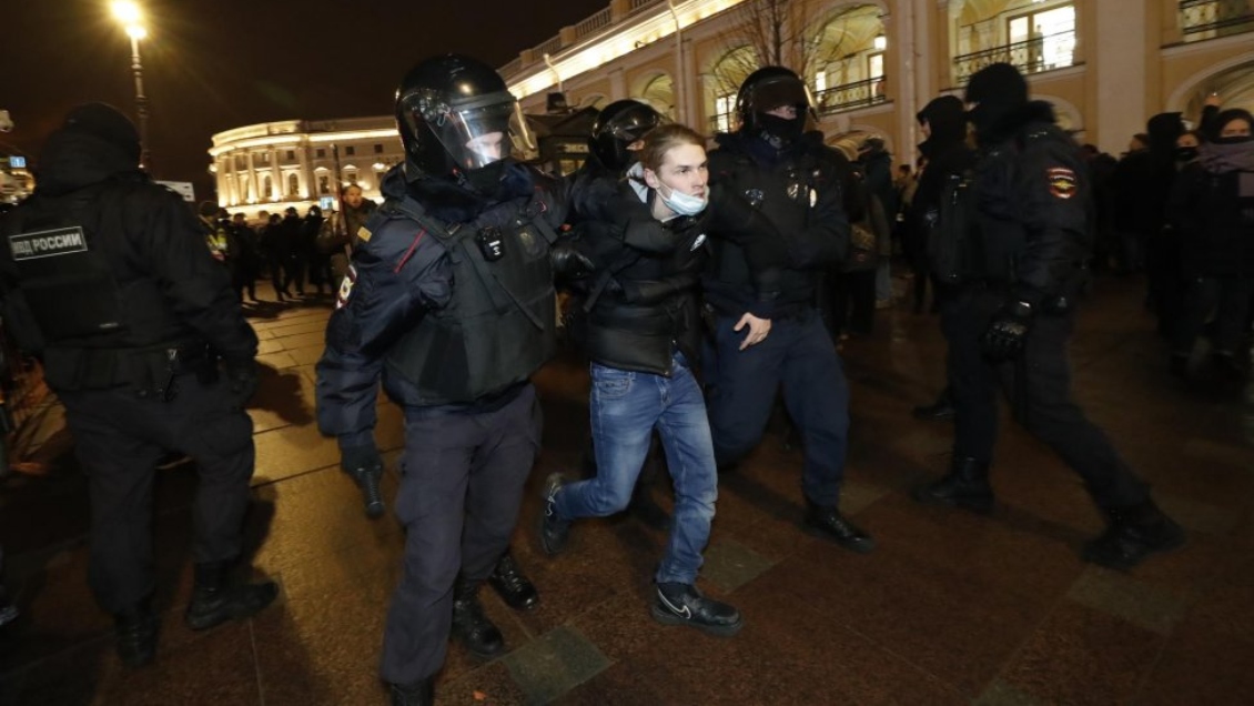 Más de 3.000 detenidos en Rusia durante tres días de protestas contra la guerra