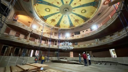  Avanza la restauración del Teatro Municipal de Iquique  