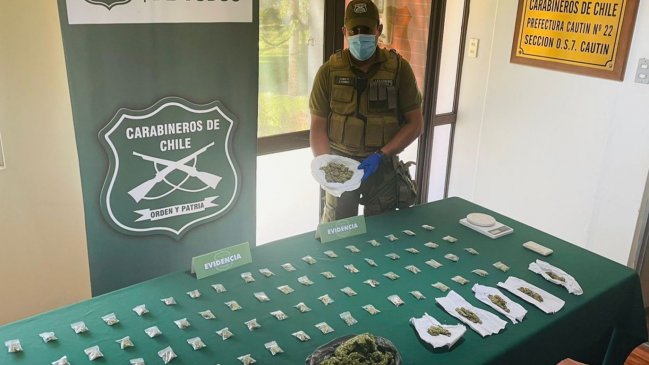 Sujeto que hacía delivery de drogas fue detenido en Temuco